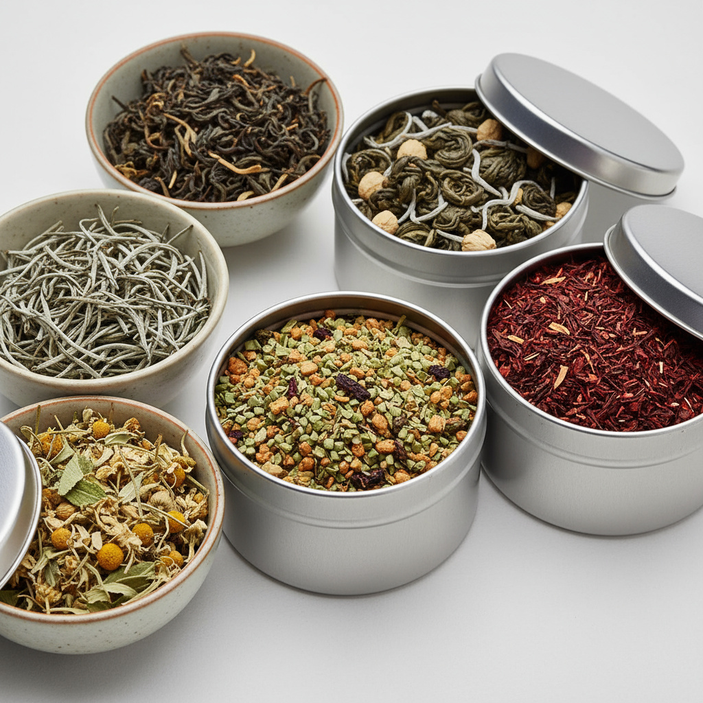 تشكيلة من أوراق الشاي الكاملة