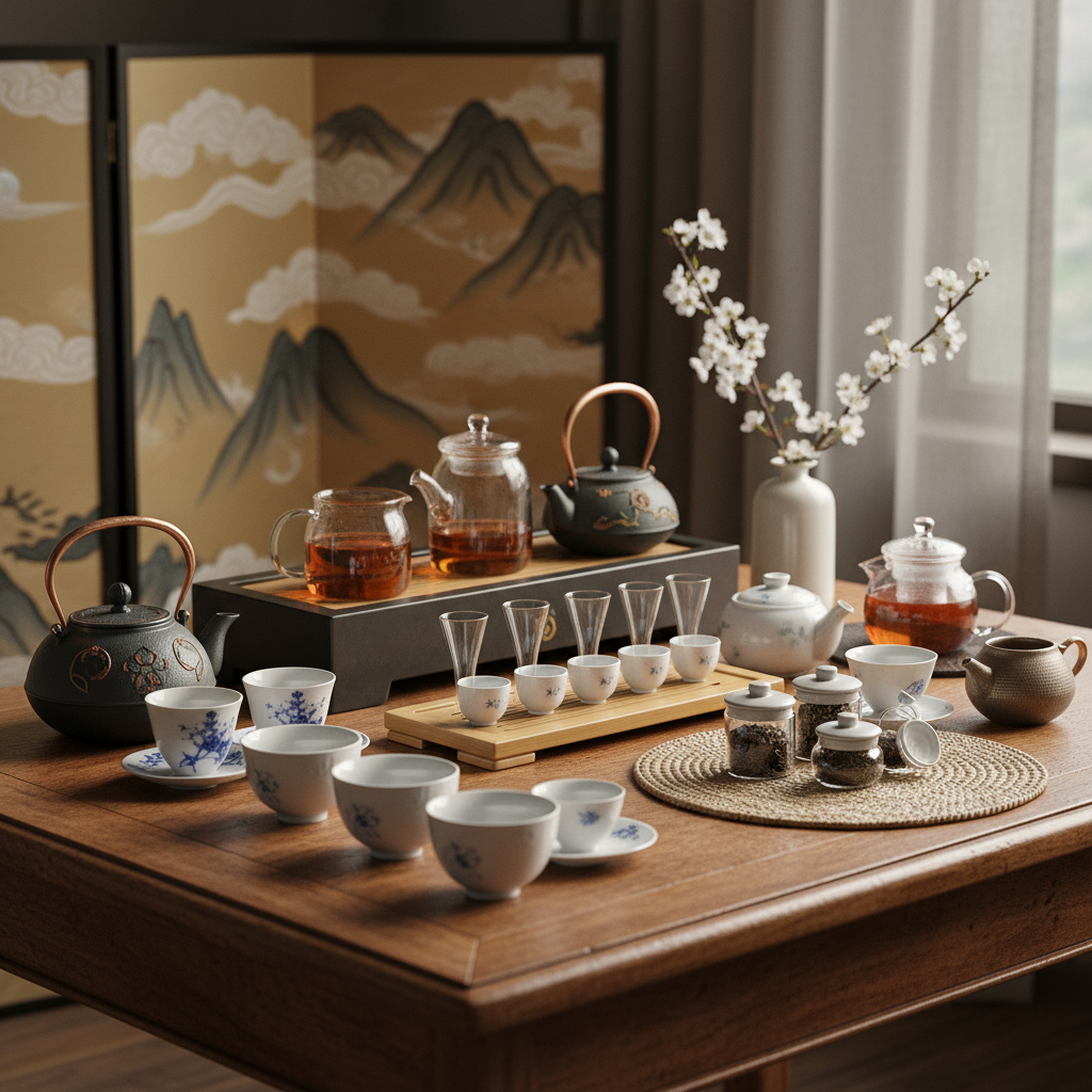 جلسة تذوّق شاي أنيقة